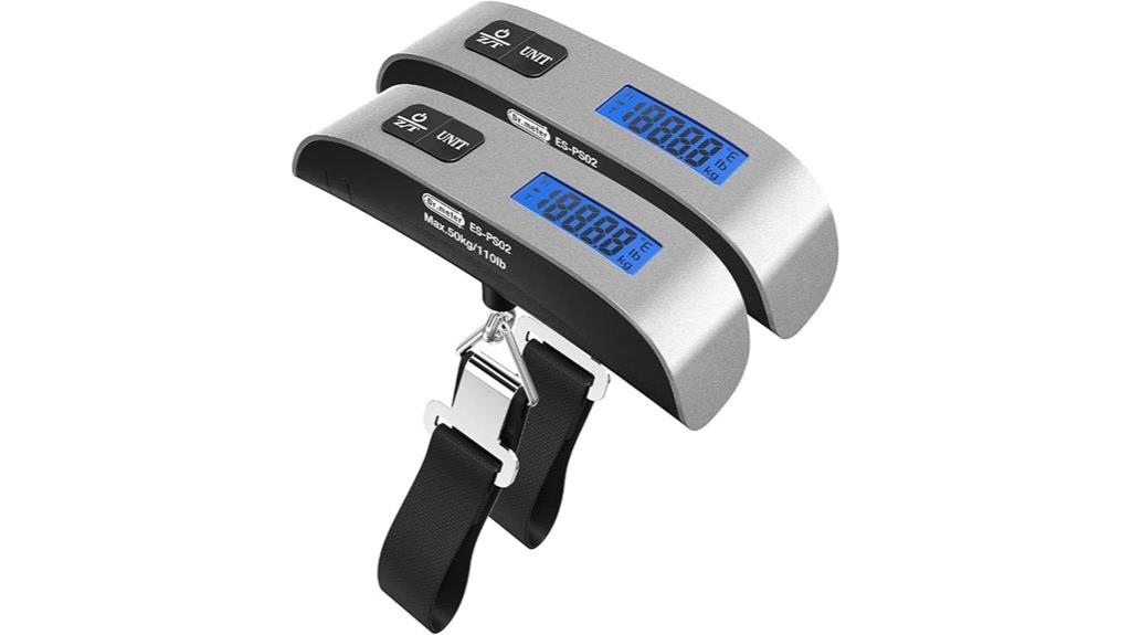 dual lcd luggage scales