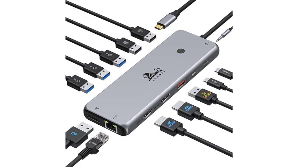 dual monitor usb hub