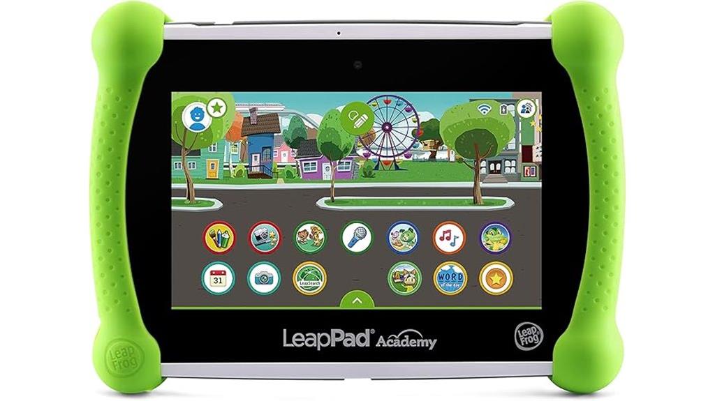 educational kids tablet green