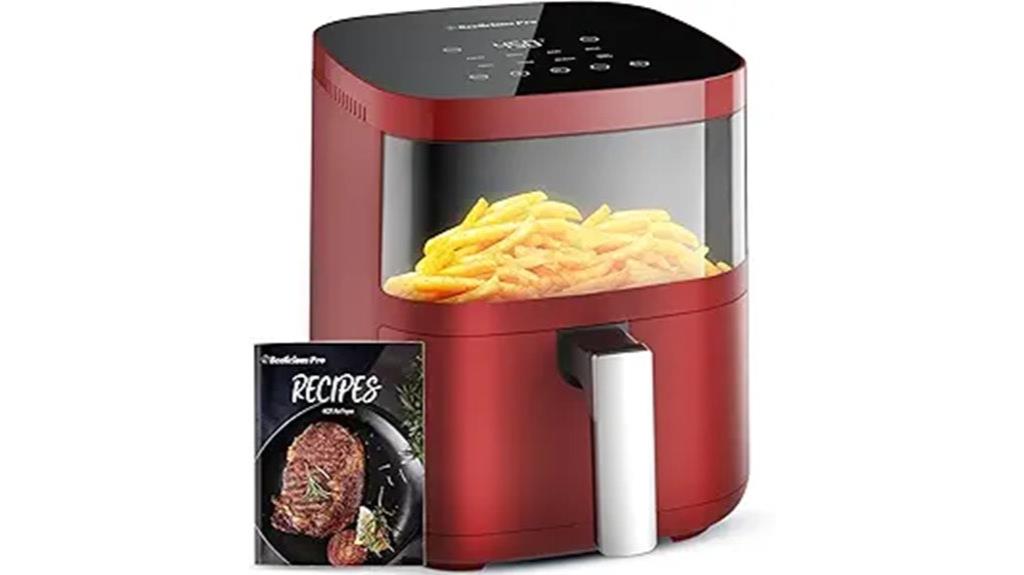 eight in one red air fryer