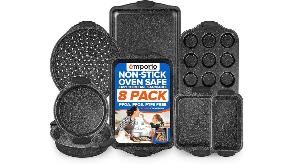 eight piece nonstick bakeware set