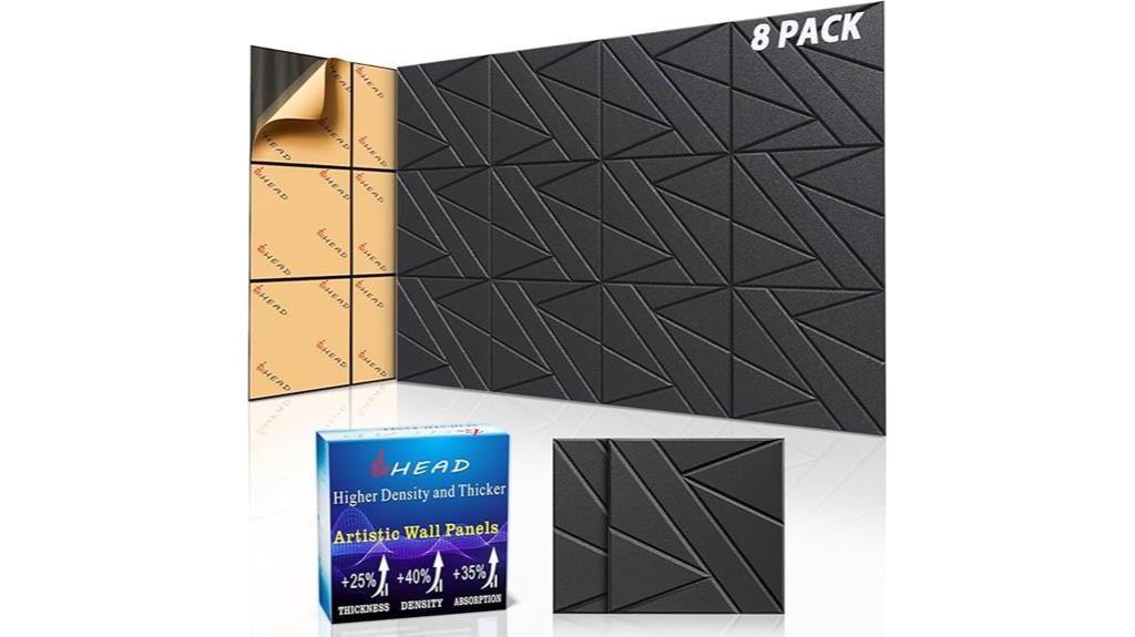 eight self adhesive panels