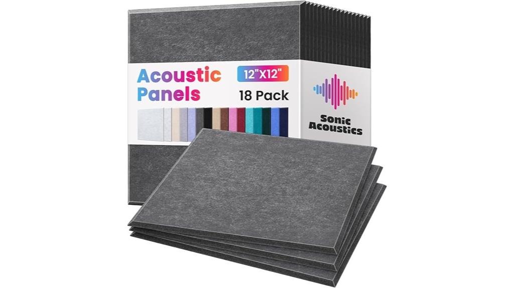 eighteen soundproof foam panels