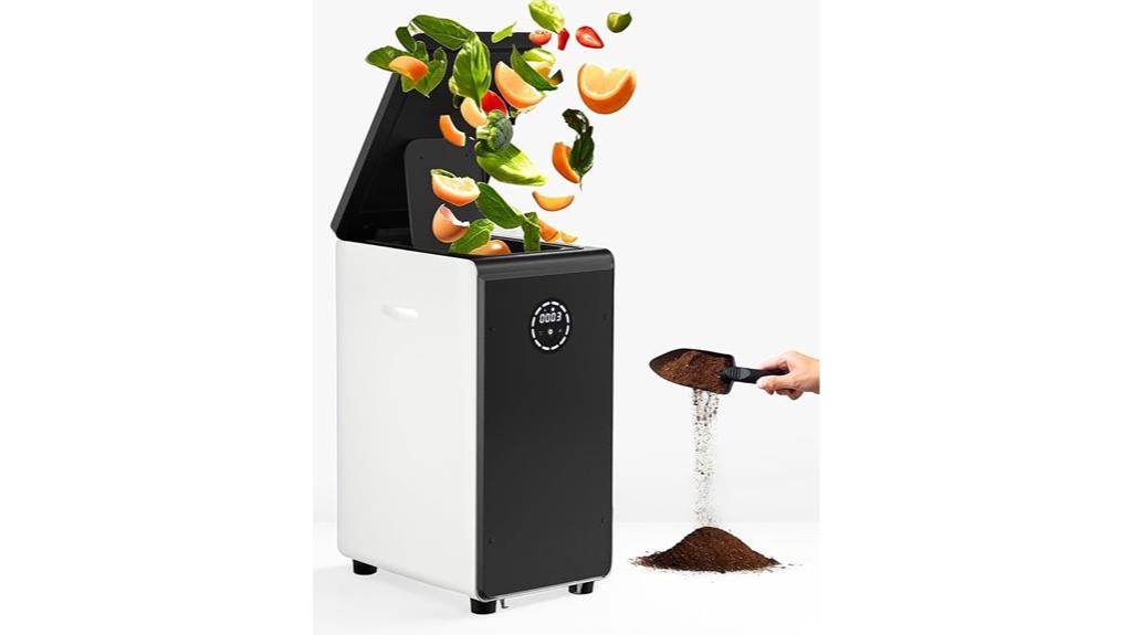 electric kitchen composter with filter