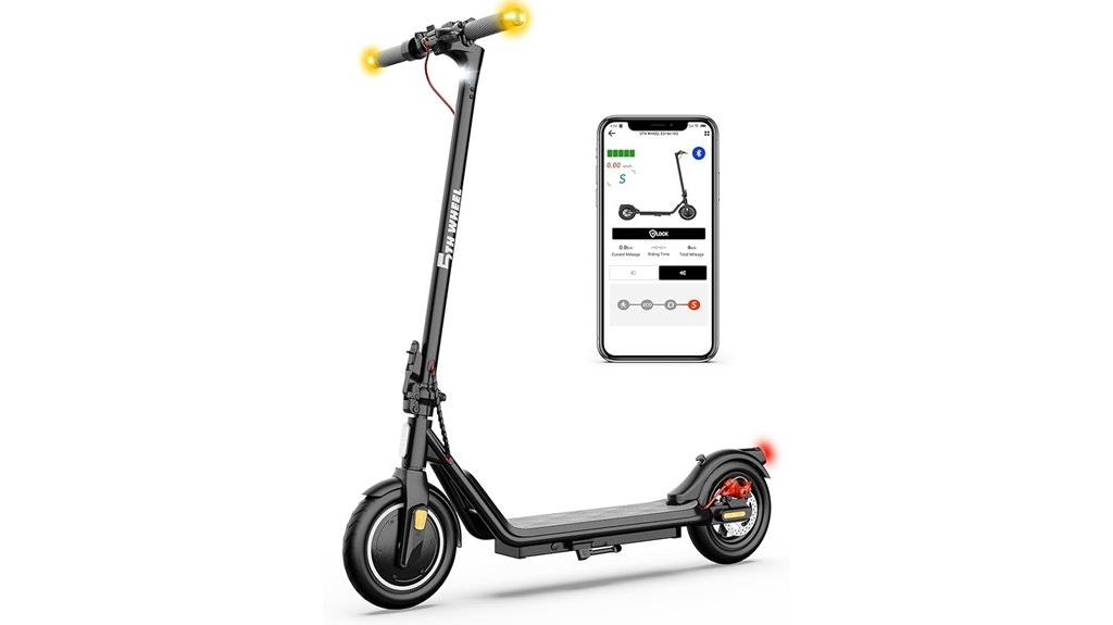 electric scooter with five wheels