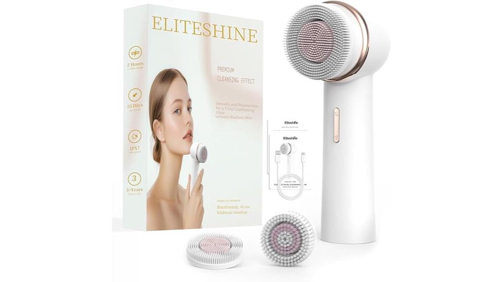 electric silicone bristle brush