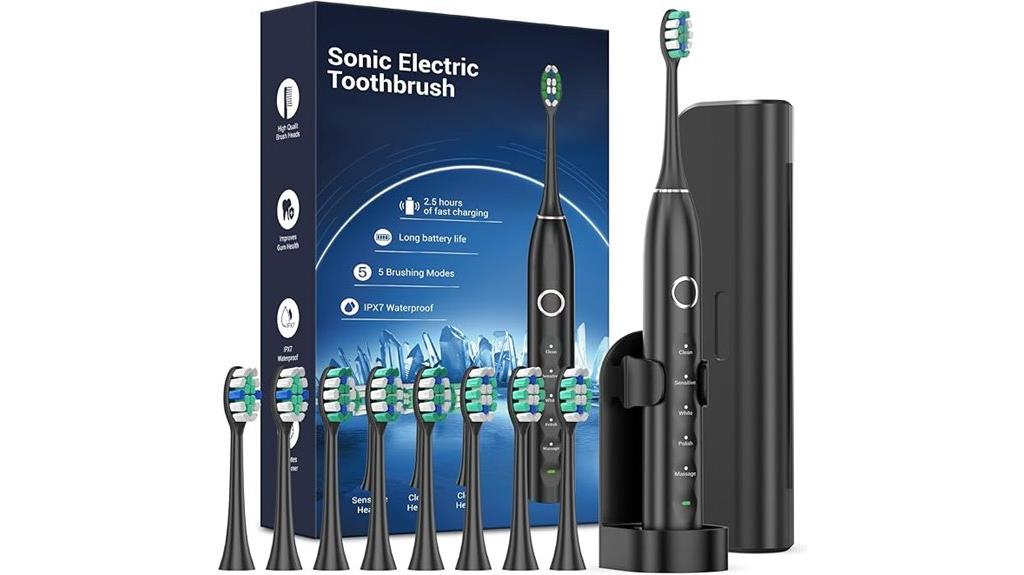 electric toothbrush with multiple heads