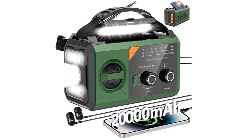 emergency radio with solar
