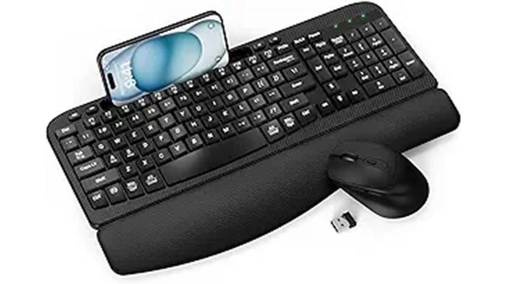 ergonomic wireless keyboard combo