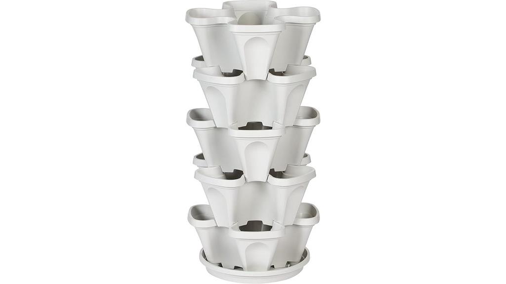 five tier stacking planter