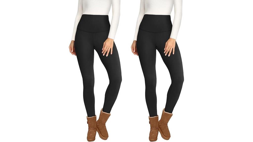 fleece lined high waisted leggings