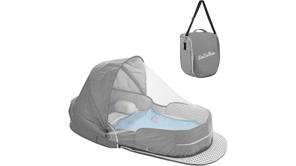foldable baby travel bassinet
