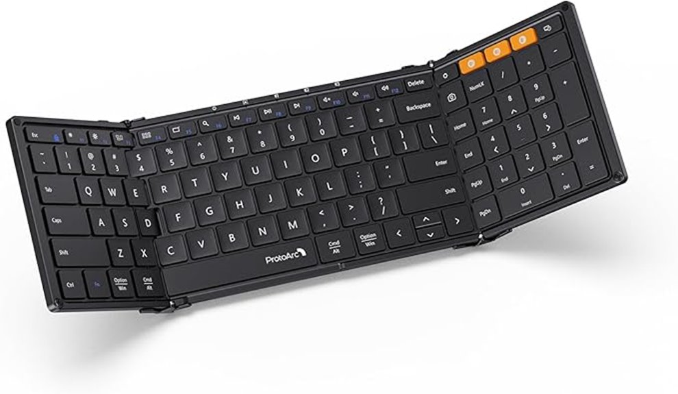 foldable bluetooth multi device keyboard