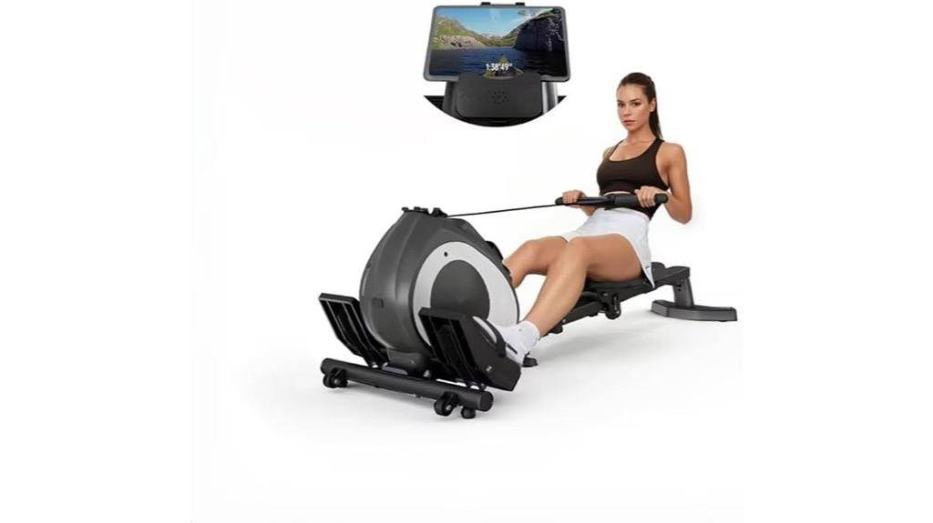 foldable magnetic resistance rower