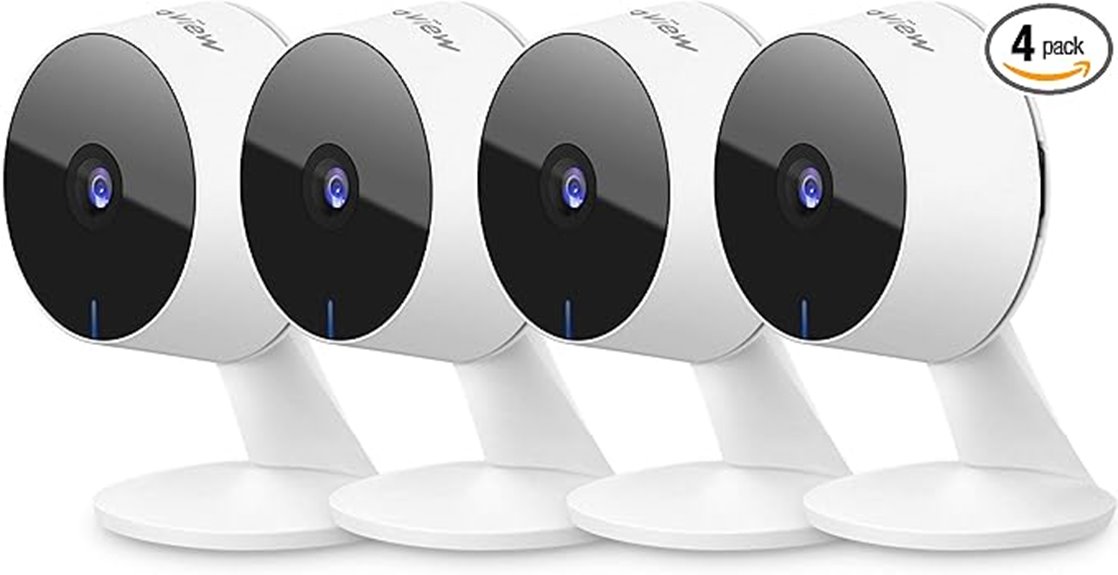 four camera wi fi security system