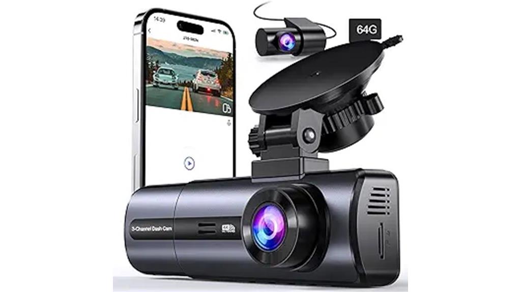 four channel 4k dash cam