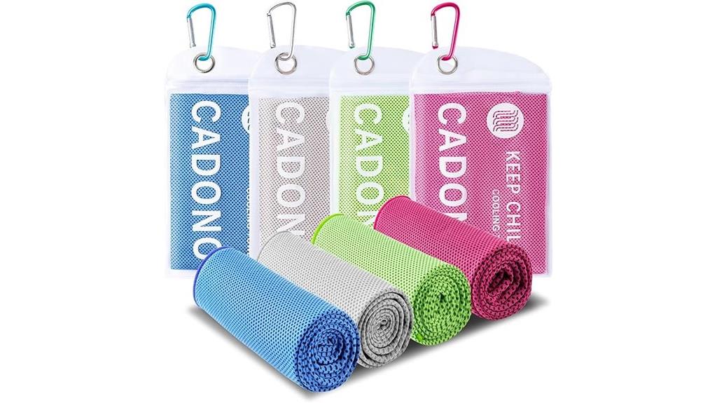 four pack cooling towels