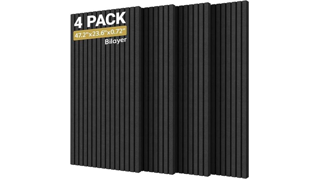 four panel acoustic soundproofing