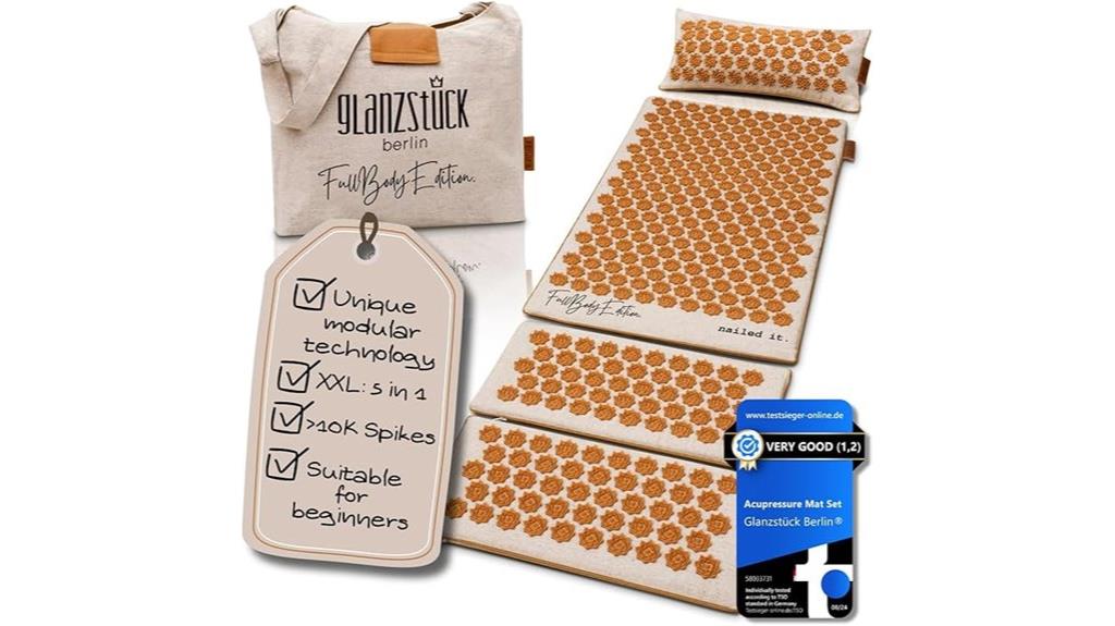 full body acupressure mat set