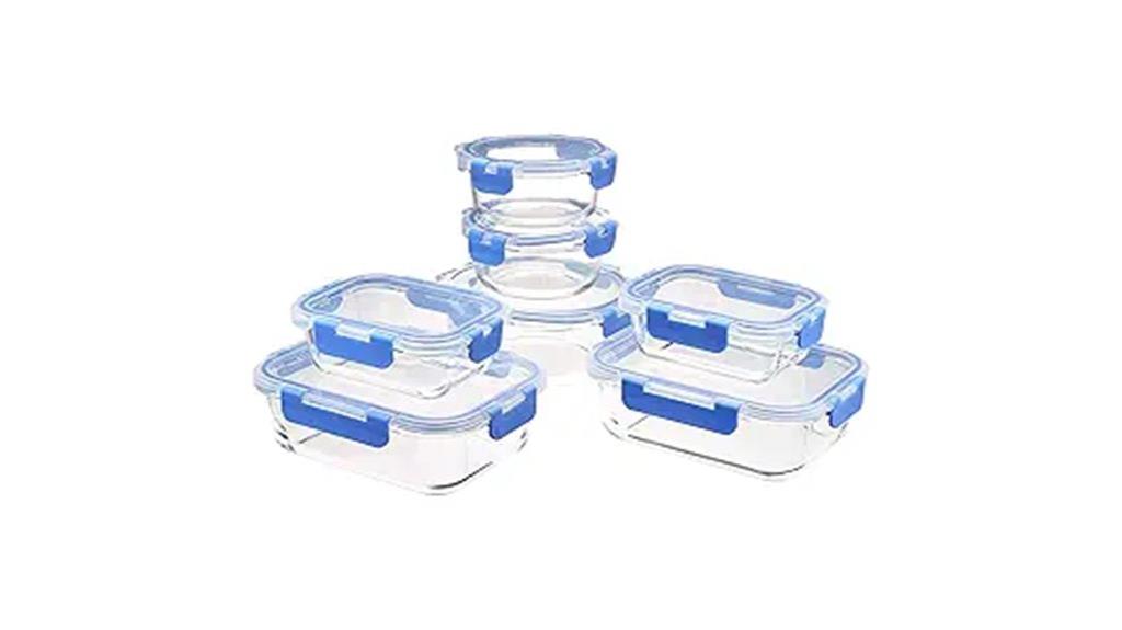 glass containers with locking lids
