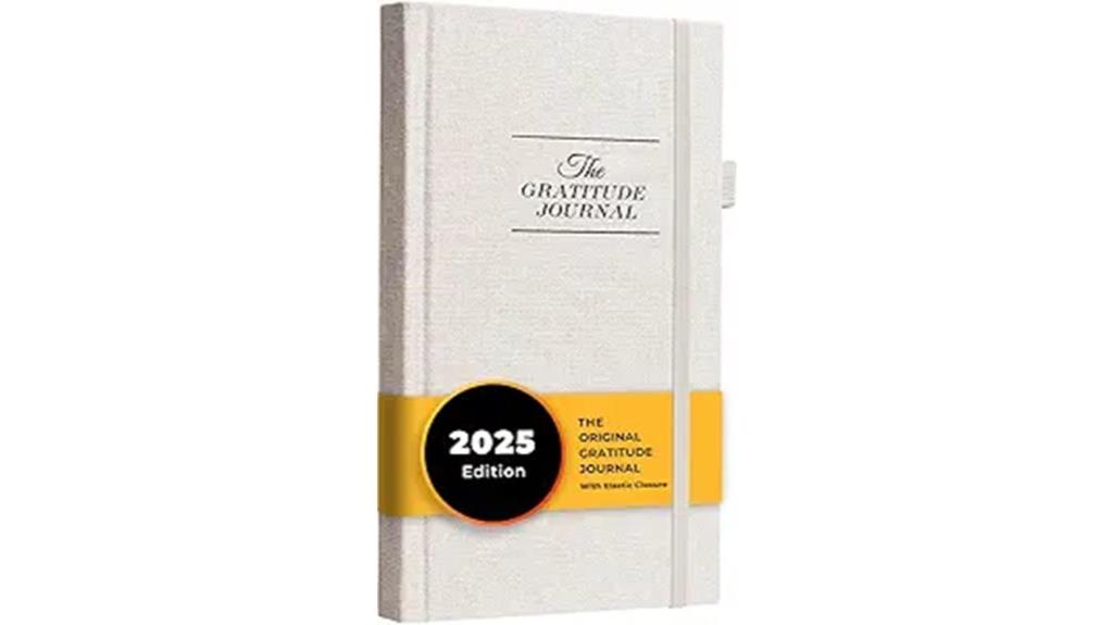 gratitude journal with pen