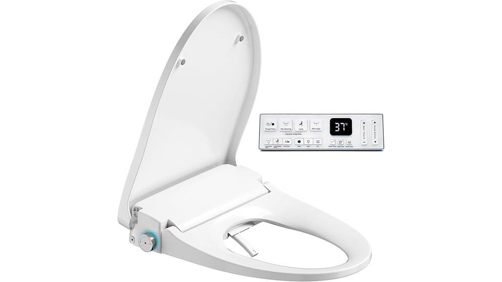 heated bidet with remote