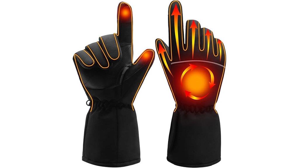 heated waterproof touchscreen gloves