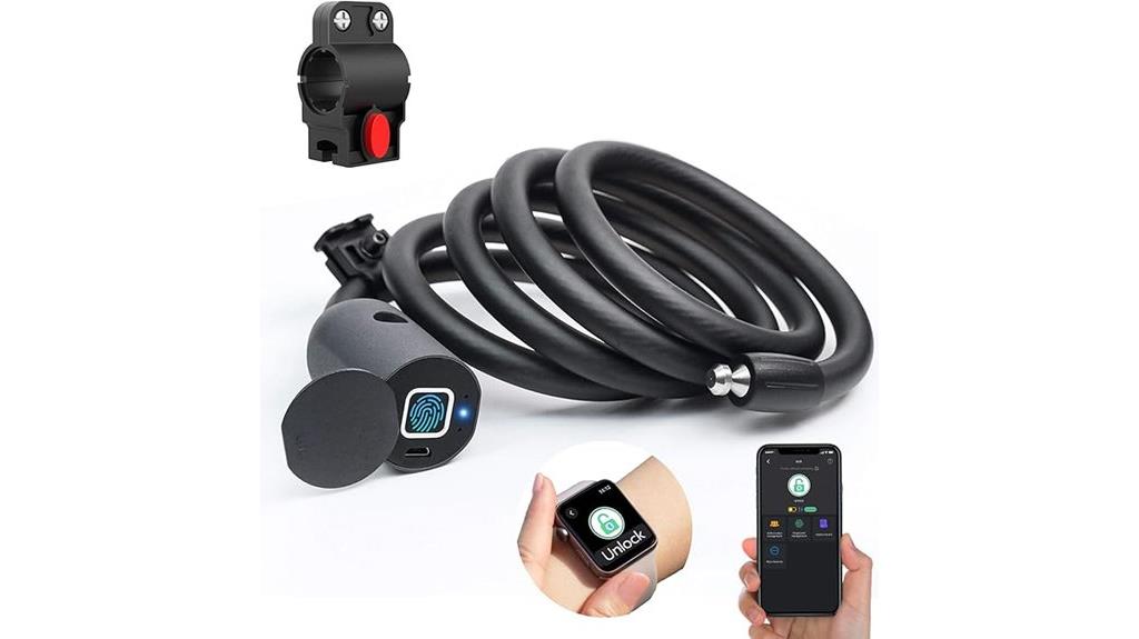 heavy duty fingerprint bike lock