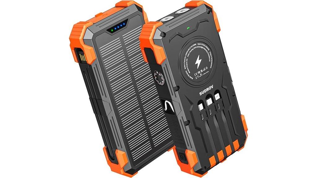 high capacity portable solar charger