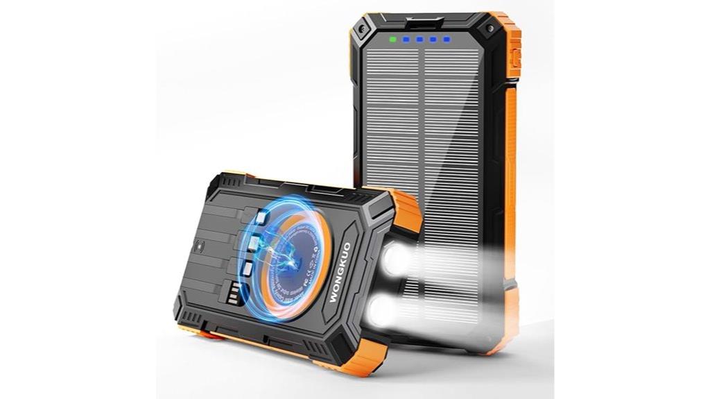 high capacity solar power bank