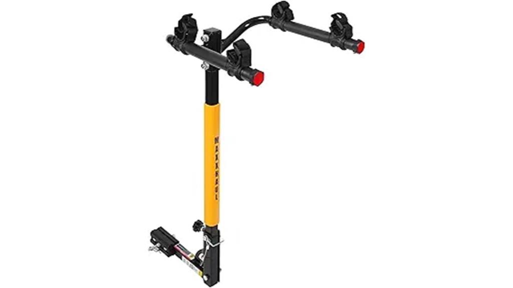 hitch mounted 2 bike rack