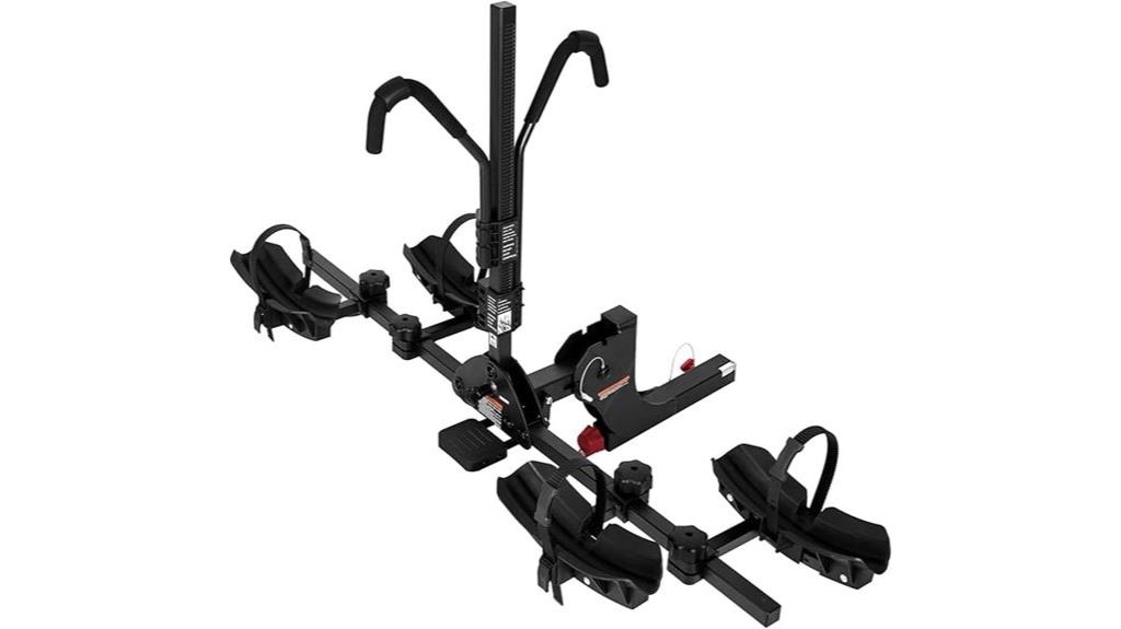 hitch mounted electric bike rack