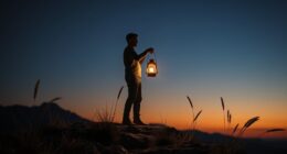 hope guiding through darkness