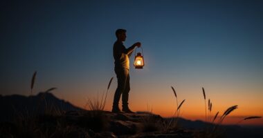 hope guiding through darkness