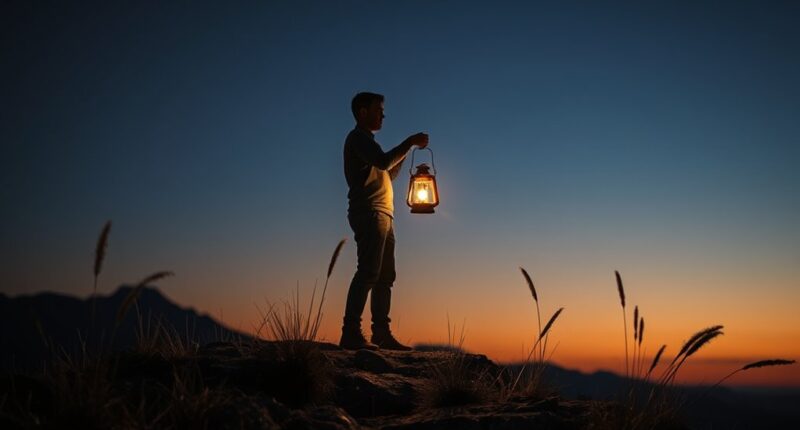 hope guiding through darkness