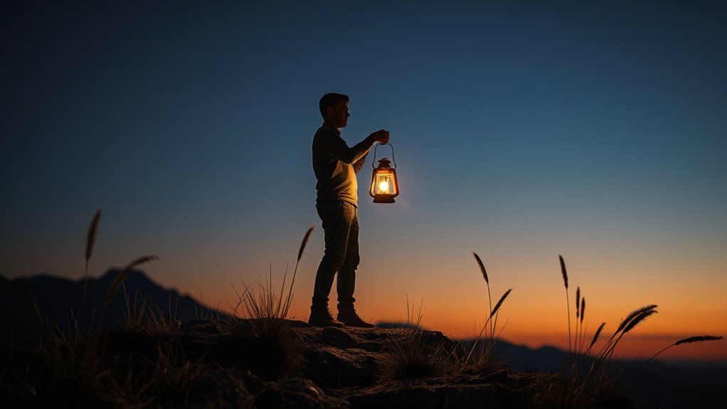 hope guiding through darkness