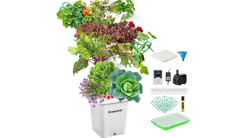 indoor hydroponic growing tower