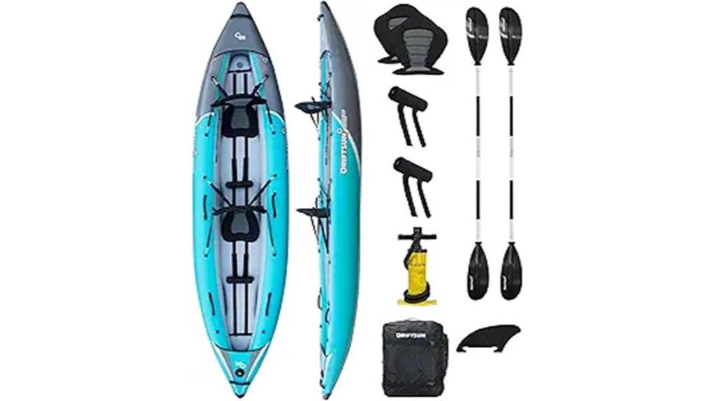 inflatable adult kayak driftsun