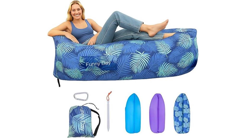 inflatable polyester air sofa