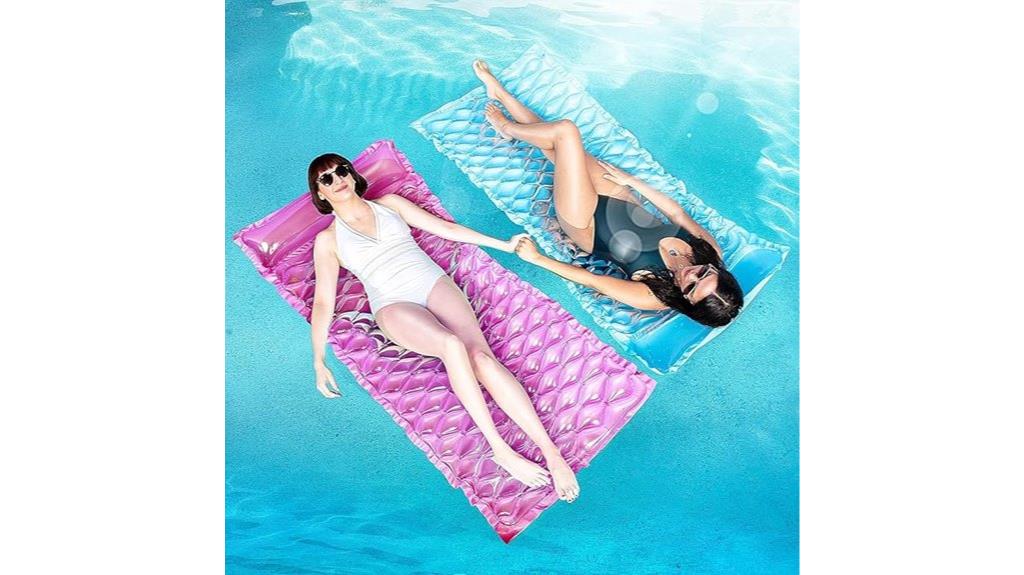 inflatable pool float set