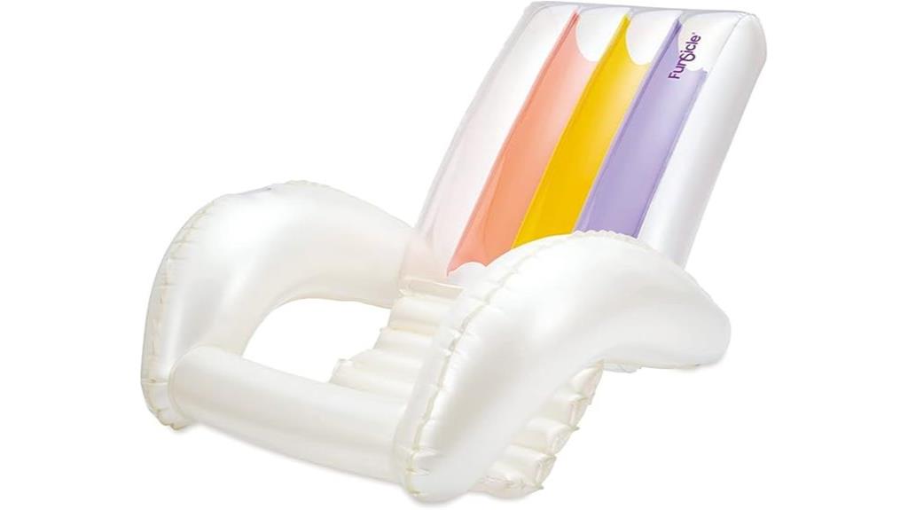 inflatable recliner with cup