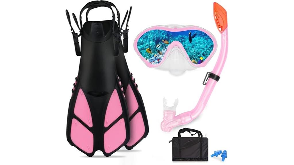 kids snorkeling gear set