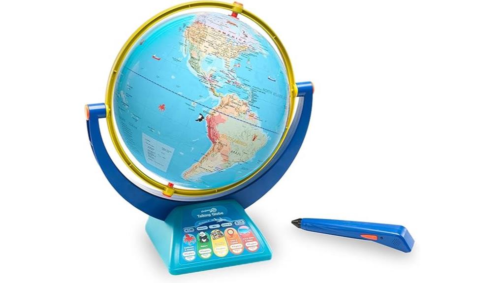 kids talking globe