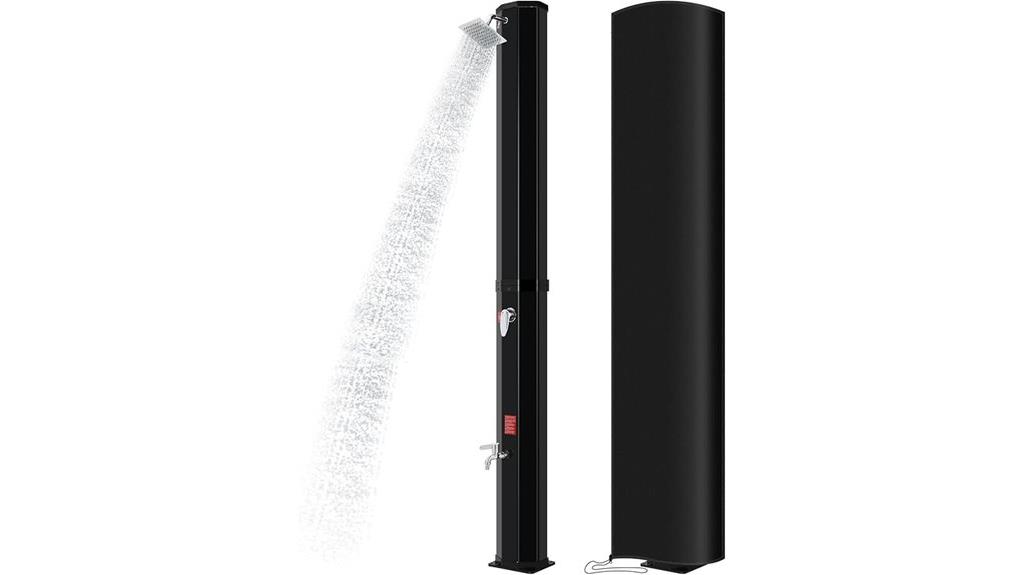 large 16 gallon solar shower