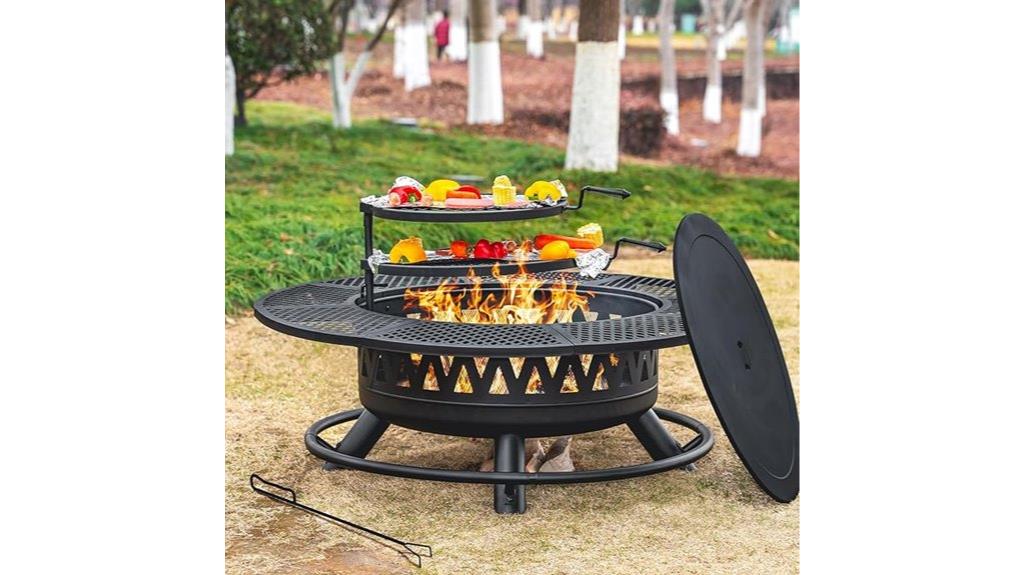 large 47 inch fire pit