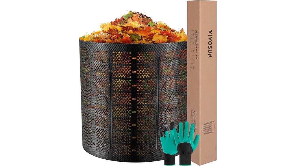 large outdoor compost container
