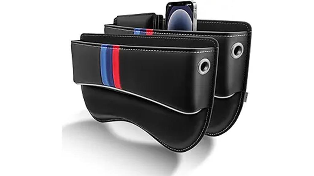 leather car seat organizer
