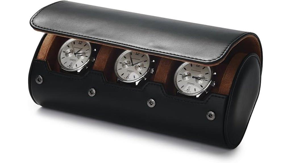 leather watch roll case