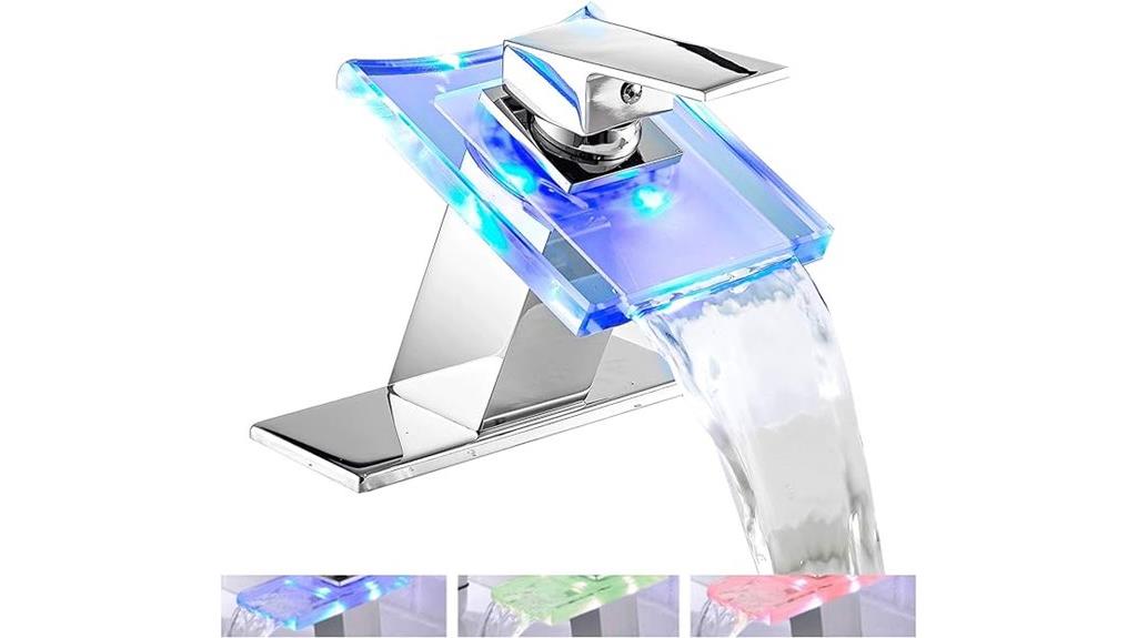 led color changing faucet