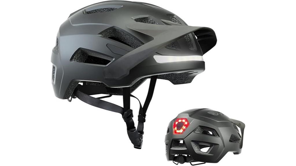 led light bike helmet